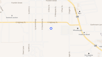Map for Evergreen Villa - Fredericksburg, TX