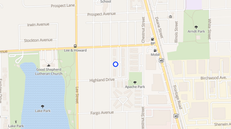 Map for Park Lane Apartments - Des Plaines, IL