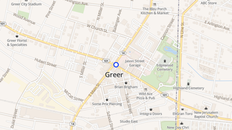 Map for Bent Oak Apartments - Greer, SC