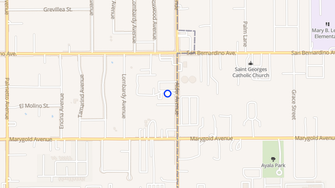 Map for Alder Apartments - Bloomington, CA
