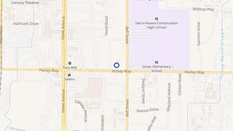 Map for Hurley North Apartments - Sacramento, CA