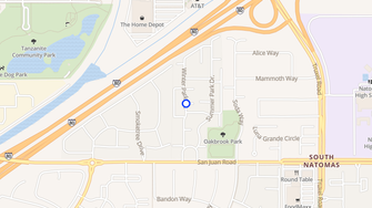 Map for 3310 Apartments  - Sacramento, CA