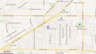 Map for Fountain Gardens Apartments - Sacramento, CA