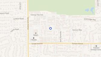 Map for Fairway Village Apartments - Fair Oaks, CA