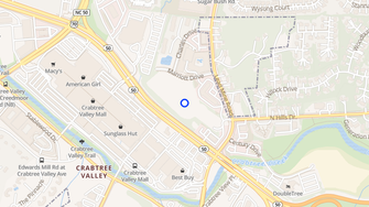 Map for Northampton Apartments - Raleigh, NC