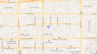 Map for Mar Vista Apartments - Pasadena, CA