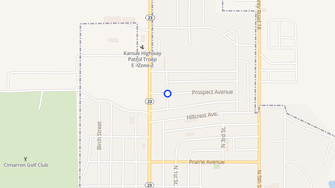 Map for Rustic Hills Apartments - Cimarron, KS