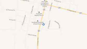 Map for Gardenwalk of Booneville - Booneville, AR