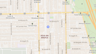 Map for Delmar Apartments - Chicago, IL