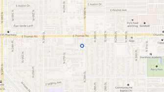 Map for The ViBe On Thomas - Phoenix, AZ
