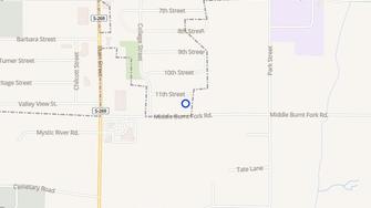 Map for Burnt Fork Manor - Stevensville, MT