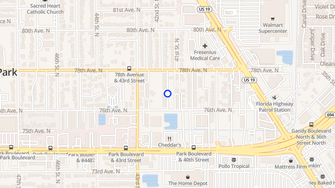 Map for Sawgrass Apartments - Pinellas Park, FL