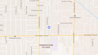 Map for Cornerstone Village Apartments - Santa Ana, CA