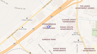 Map for Springbrook Lane Townhomes - Lakewood, WA