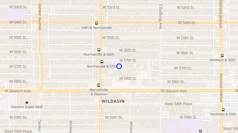 Map for 1324 West 57th Street - Los Angeles, CA