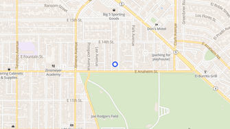 Map for 1321 Roycroft Apartments - Long Beach, CA