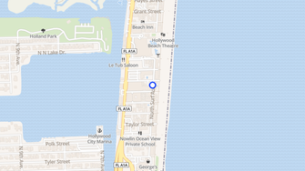 Map for Hollywood Oceanfront Condominium - Hollywood, FL