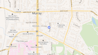 Map for Center Court - Murray, UT