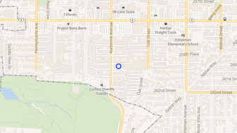 Map for Diamond Head Plaza - Lomita, CA