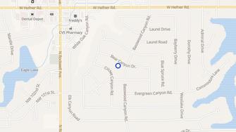 Map for 6812 Bear Canyon Dr - Oklahoma City, OK