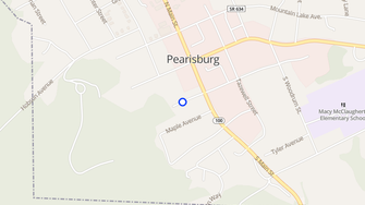 Map for Hillside Apartments - Pearisburg, VA