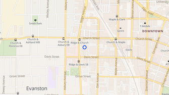 Map for 1615-25 Ridge Ave. - Evanston, IL