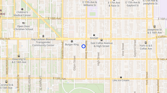 Map for 1453 Williams - Denver, CO