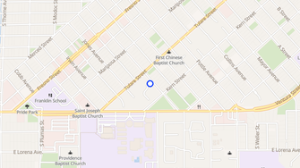 Map for Sierra Terrace - Fresno, CA