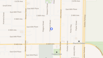 Map for 6480 Newport St - Commerce City, CO