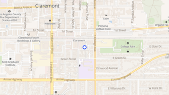 Map for Courier Place Apartments - Claremont, CA
