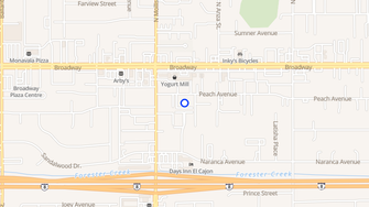 Map for Cajon Villa Apartments - El Cajon, CA