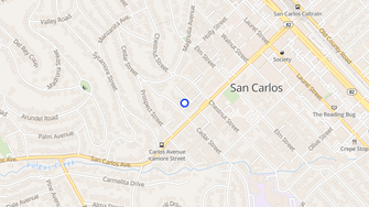 Map for Cedar Patio Apartments - San Carlos, CA