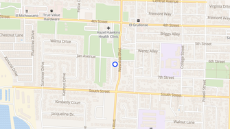Map for Sunrise Senior Apartments - Hollister, CA