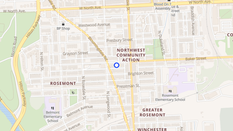 Map for 2917 Baker Street - Baltimore, MD