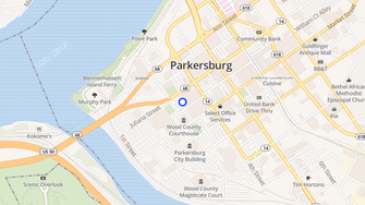 Map for Town Square - Parkersburg, WV