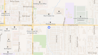 Map for Starlite Mobile Estates - Redding, CA