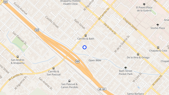 Map for Casa De Las Fuentes - Santa Barbara, CA
