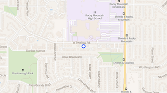 Map for Swallow Road Apartments - Fort Collins, CO