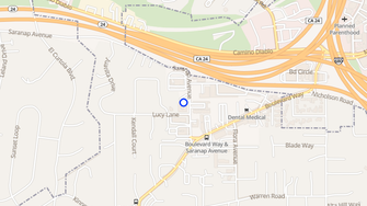 Map for Casa Linda Apartments - Walnut Creek, CA