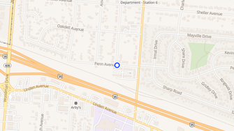 Map for Penn Garden Apartments - Dayton, OH