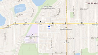 Map for Aquila Park Apartments - Minneapolis, MN