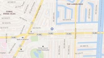 Map for Camelot East Apartments - Fort Lauderdale, FL