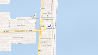 Map for Hollywood Beach Resort Penthouse Condo - Hollywood, FL